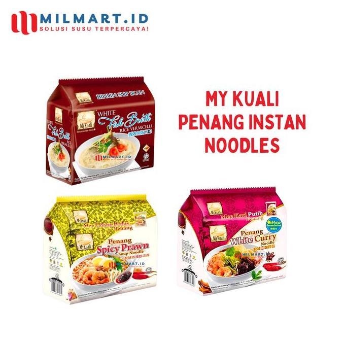 MY KUALI PENANG INSTAN NOODLES FISH BROTH/HOKKIEN MIE/CURRY MIE INSTANT MYKUALI PRAWN MEE