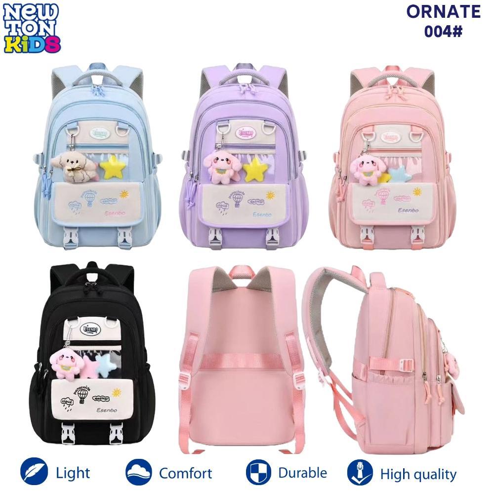 (Terbaru) Newtonkids - Tas Sekolah Ornate Korea Cewek Kode 004/Ransel Korea Ornate Lucu/Tas Ransel S