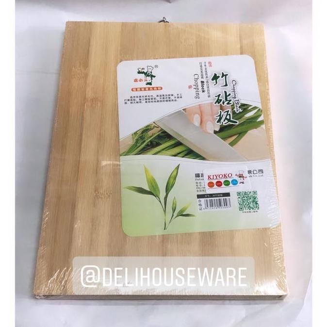 Talenan Segi Bambu Tebal Halus / Alas Sayur / Telenan Dapur