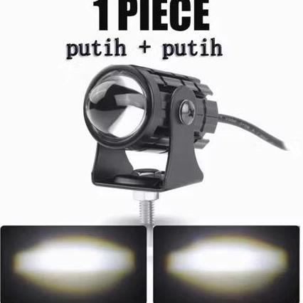 SHAKIMZ Lampu laser lampu led laser mini driving dual color putih kuning Motorcycle