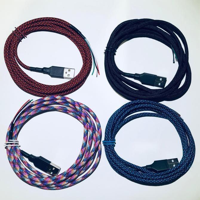 Cable Mouse Replacement Braided For Logitech Razer Steelseries etc