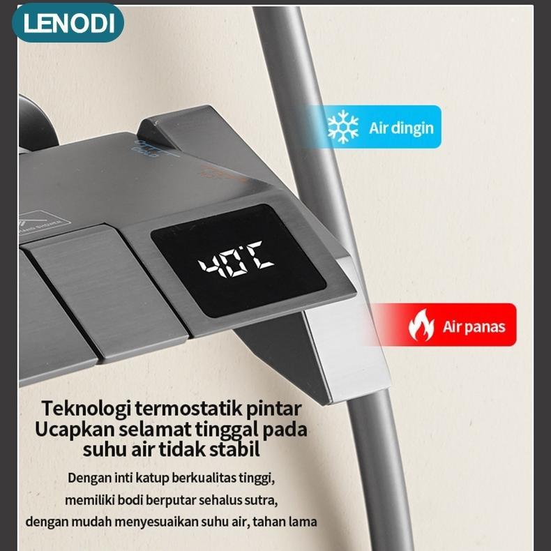 Lenodi  Shower Kamar Mandi Panas Dingin /  Led-Shower-Shower Set/4 Fungsi Kran Panas Dingin/Sower Se
