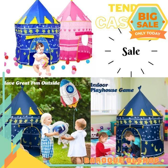 TENDA ANAK CASTLE JUMBO / MAINAN TENDA ANAK MODEL RUMAH / TENDA CASTLE / NEW TENDA CASTLE JUMBO / RU