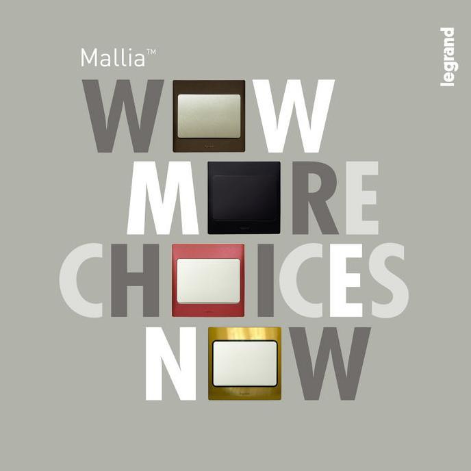 Legrand Mallia - Frame 5 Gang - White 281650