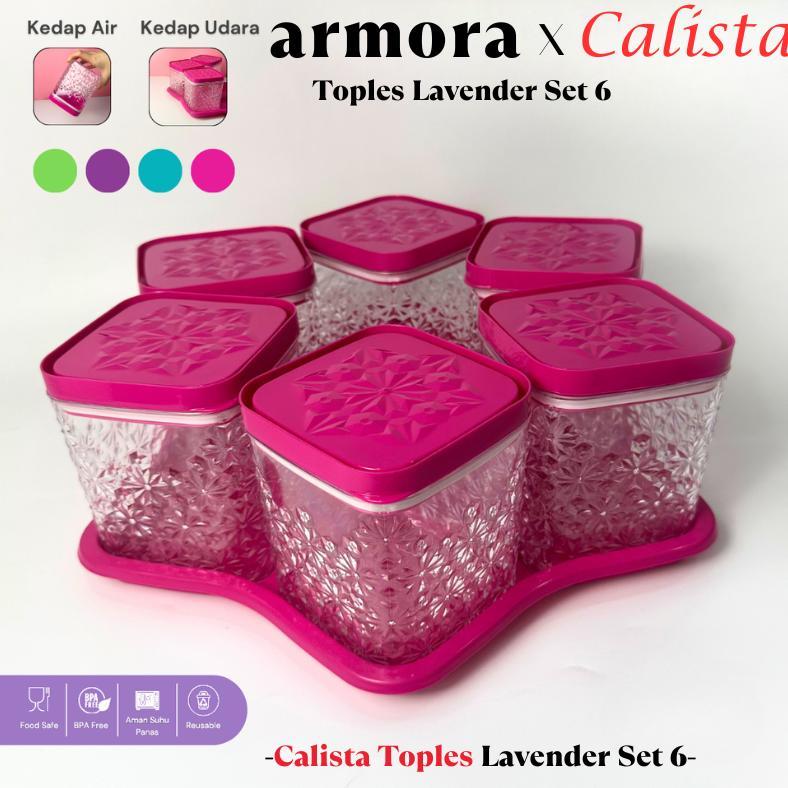 RAVELLEVAULT TOPLES CALISTA LAVENDER 6 DAUN SATU SET TOPLES KUE KERING LEBARAN / TOPLES PLASTIK TUTU