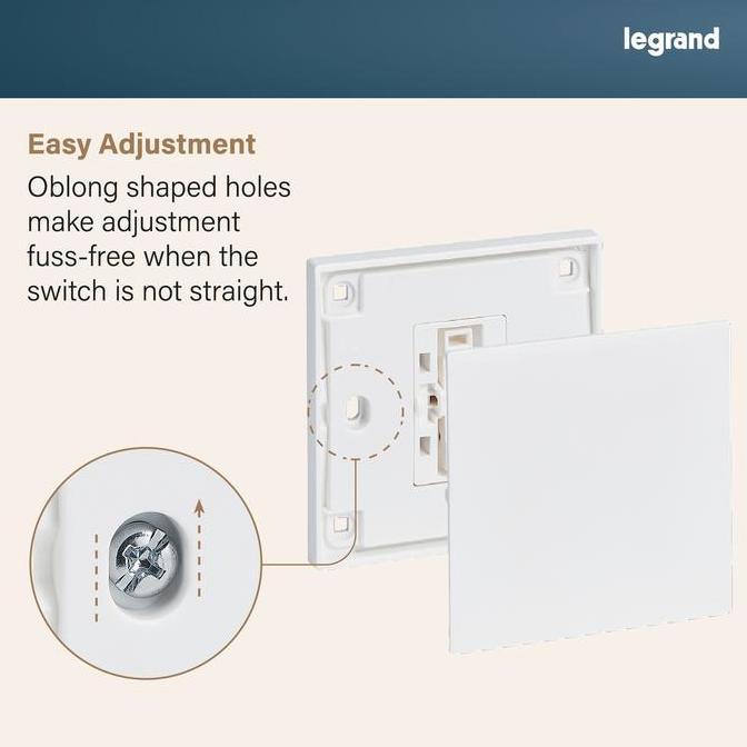 Legrand Obria Stop Kontak AC - Saklar dengan Indikator - 13A