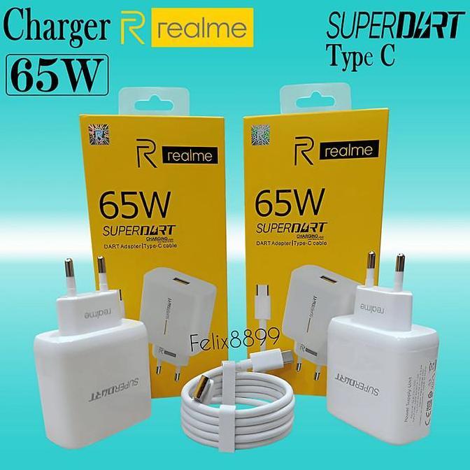 Charger Realme 7 Pro 8 Pro ORIGINAL Super Dart 65 Watt USB Type C