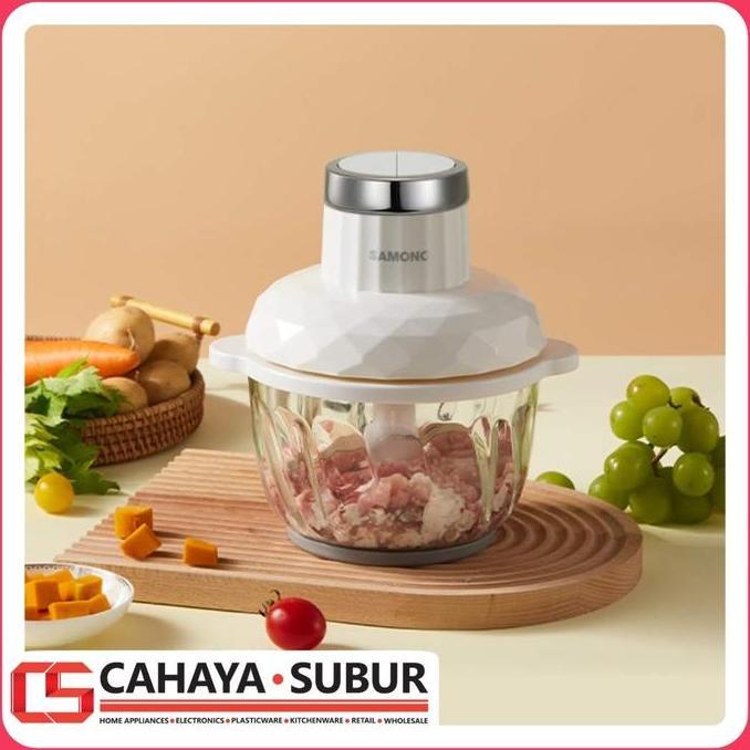 PROMO HARI INI - Food Chopper SAMONO JAPAN 300Watt Big Capacity 2L Glass SUS304 Blade