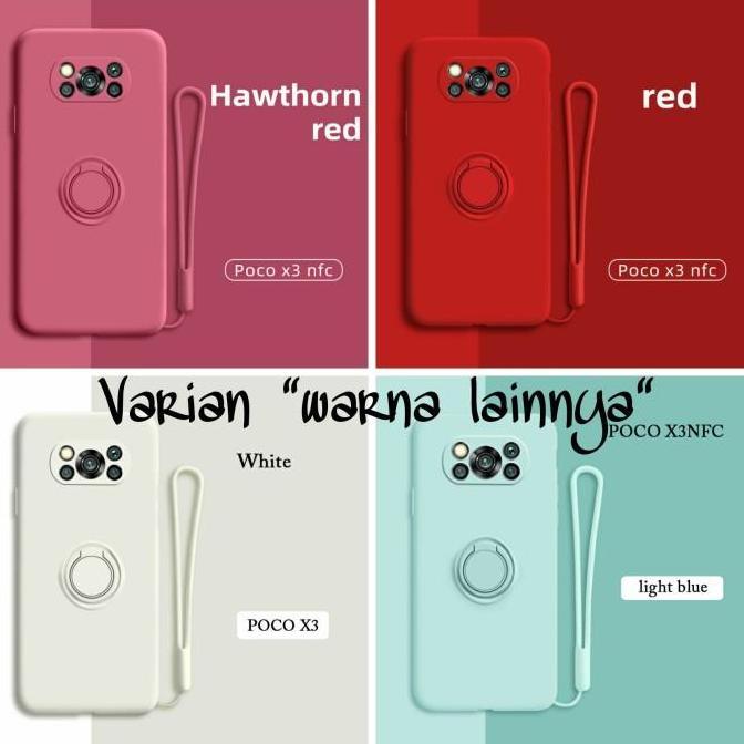 Xiaomi Poco X3 NFC / Poco X3 Pro Case Silicone with Ring Holder