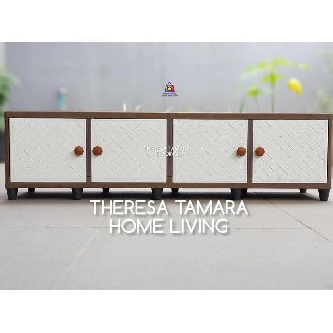 Grosir Lemari Plastik Meja Rak Tv Club Quatro 1 Meja Tv Led 4 Pintu Serba Guna