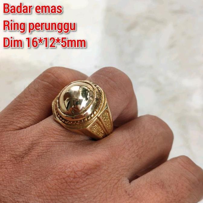 CINCIN PRIA BADAR EMAS KURSANI KUNO RING PERUNGGU SUPER
