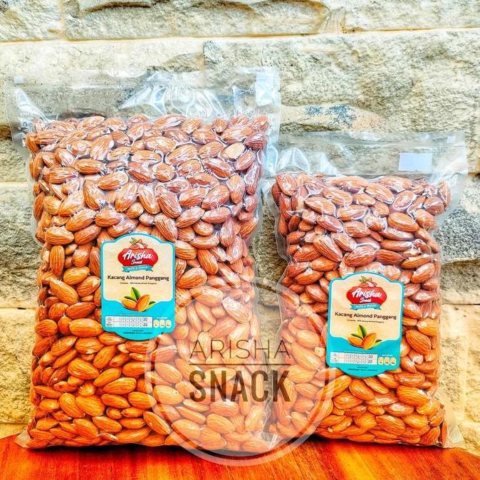 Snack- Kacang Almond Panggang Roasted Almond 1Kg Snack Food