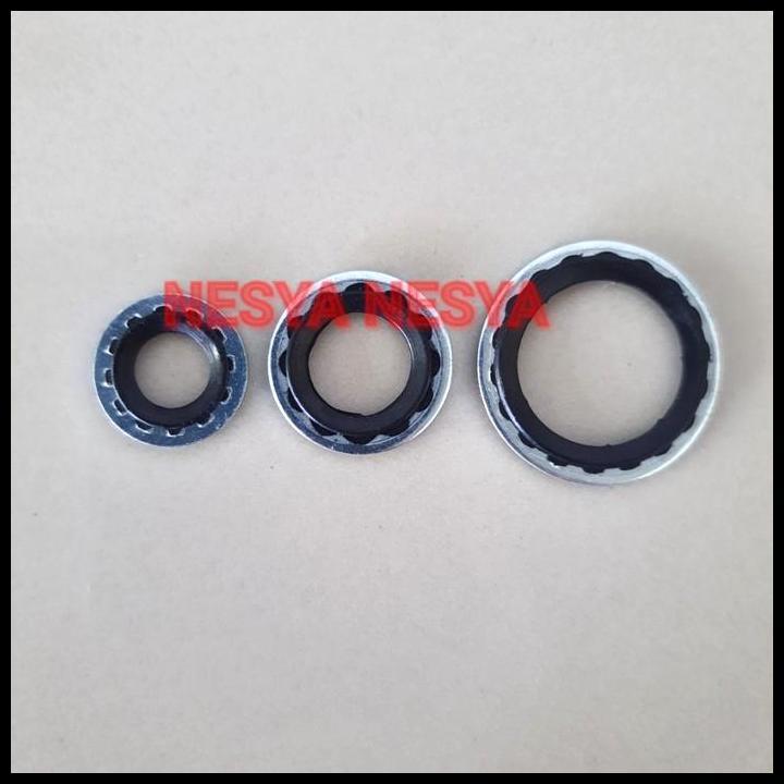 GRATIS ONGKIR SEAL SIL ORING WASHER BESI KONEKSI SELANG PIPA AC MOBIL CHEVROLET 