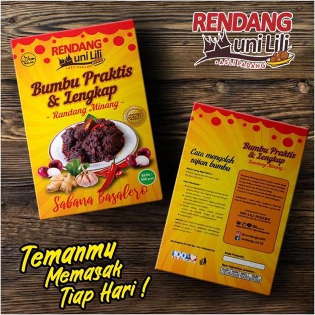 Spice- Bumbu Rendang Praktis & Lengkap Rendang Uni Lili