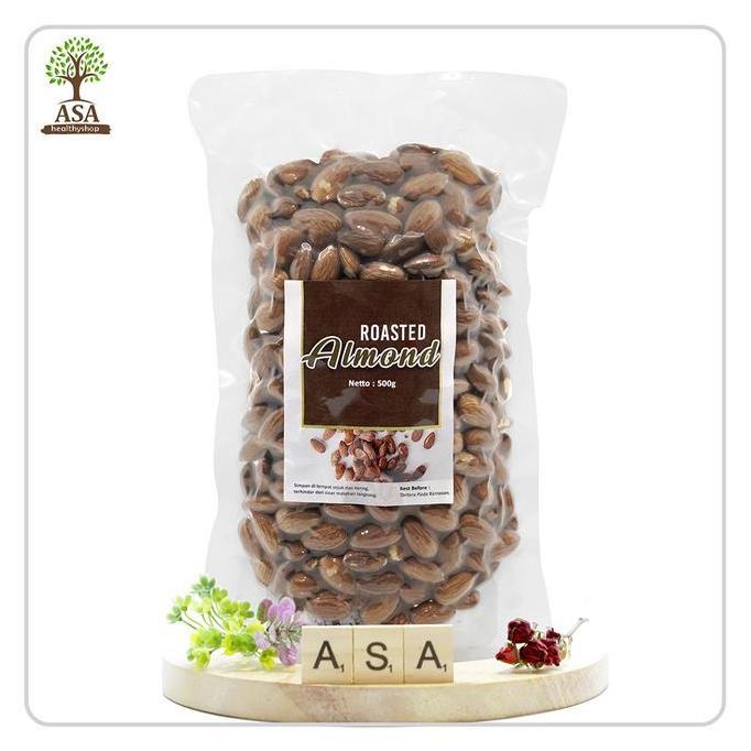 Snack- Roasted Almond/Kacang Almond Panggang 500 Gram