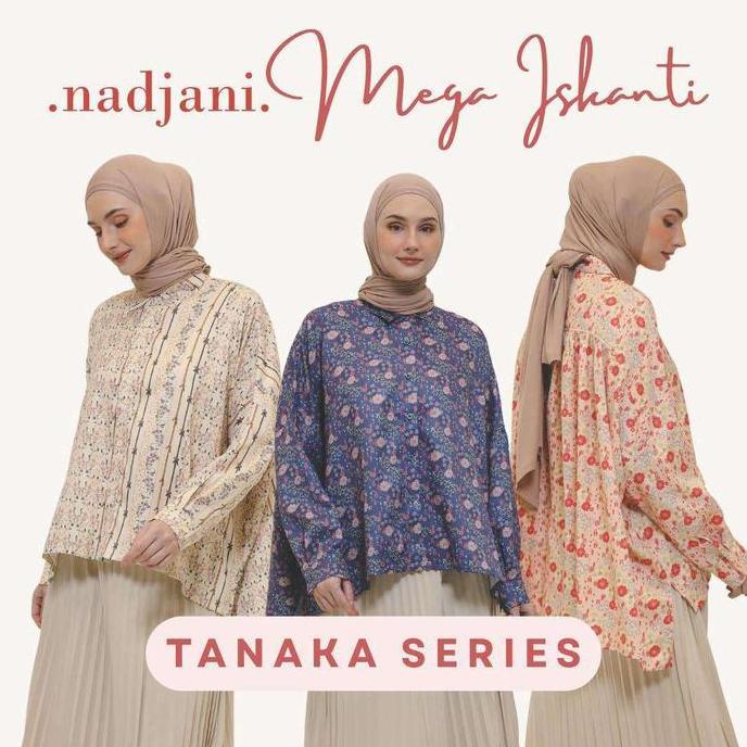 Nadjani X Megaiskanti Tanaka Kemeja kancing wanita