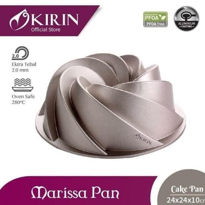 Loyang Kue Kirin Classic Pandora Marissa Pan Cake Kirin Champagne Gold Kitchenware Kitchenware Kitch