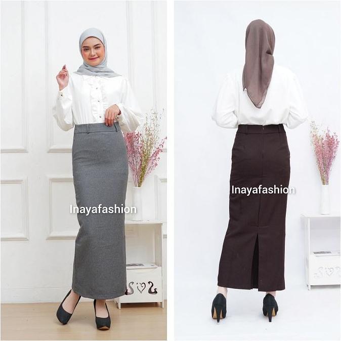 Rok Kerja Panjang Hitam Rok Span panjang Rok hitam panjang kantor BS