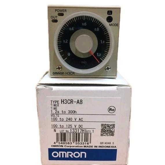 Promo Timer H3cr-a8 + Socket // Omron Timer H3cr-A8 + socket // Timer Omron H3CR-A8 // Omron H3cr-A8