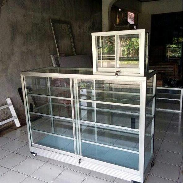 Terlaris Etalase., Lemari  Kichen Set Almunium/Hpl, Dll