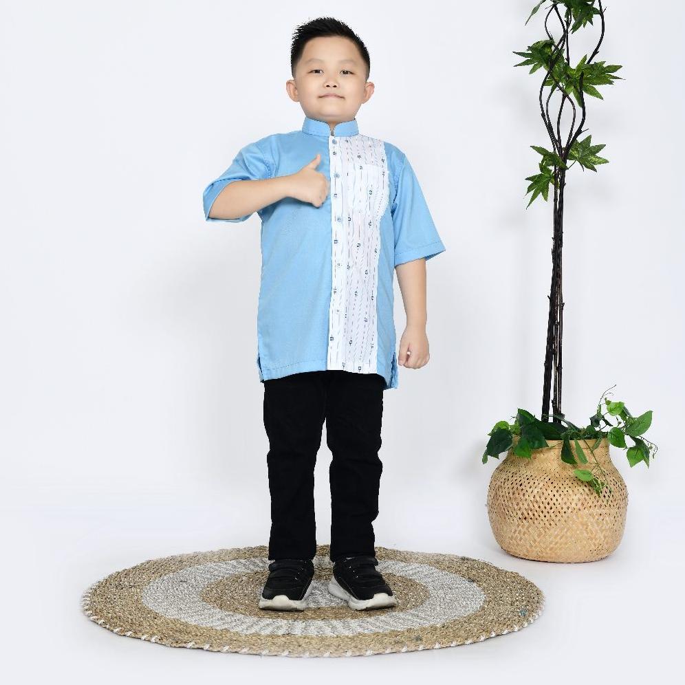 Koko Couple Ayah Anak Bilal Warna Biru Muda Baby Blue Diskon