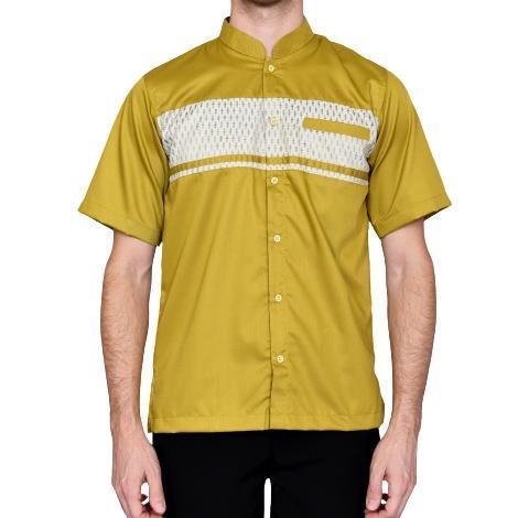 Koko Couple Ayah Dan Anak Warna Hijau Lime Lemon Songket Diskon Terbatas