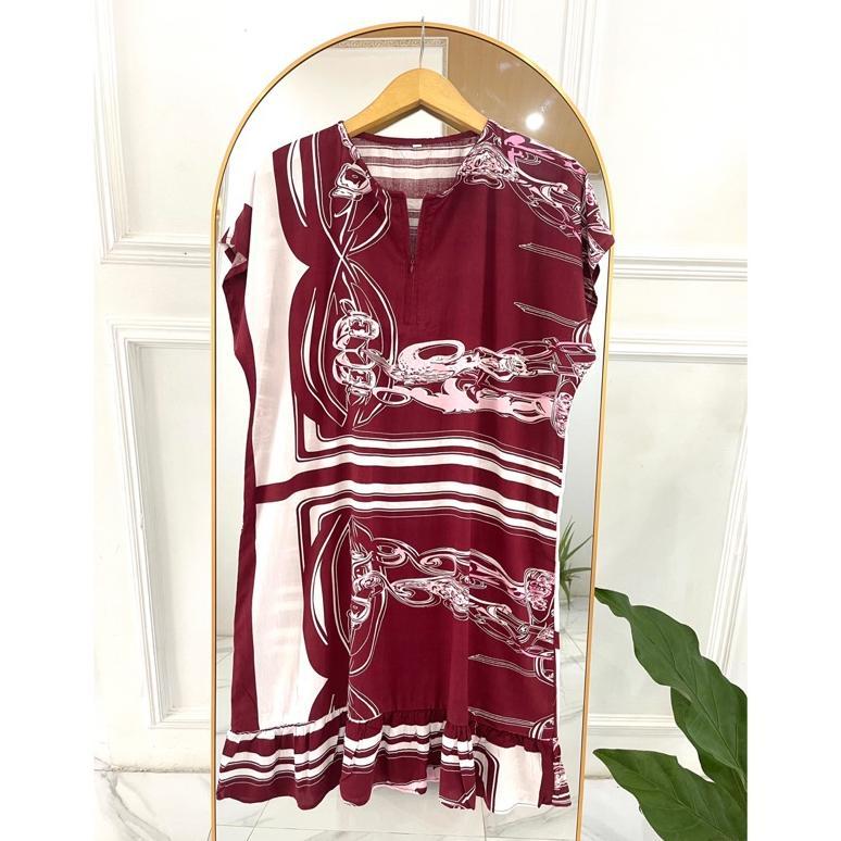 Daster Ruffle Daster Jumbo Ruffle Motif Viral Daster Ruffle Kekinian Daster Rayon Terlaris