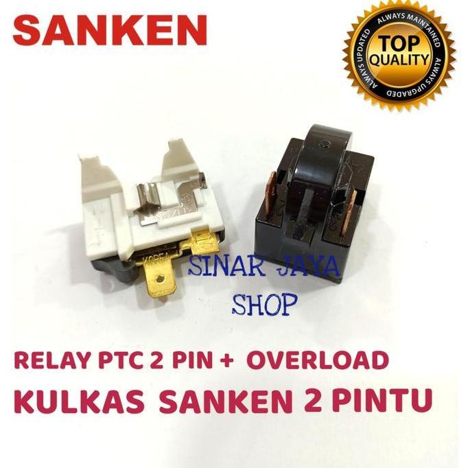 Promo RELAY PTC 2 PIN + OVERLOAD KULKAS SANKEN 2 PINTU Diskon