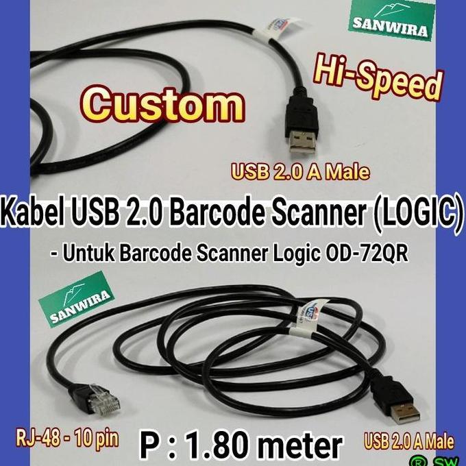 Kabel USB 2.0 Barcode Scanner LOGIC OD-72QR