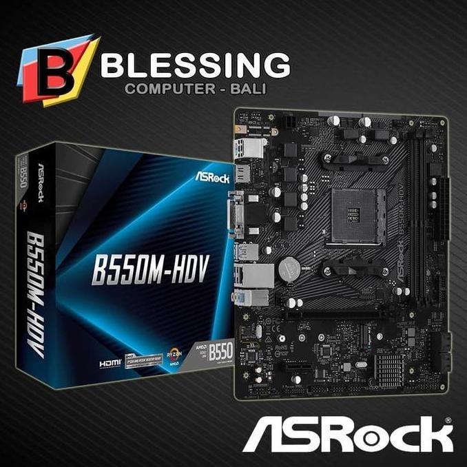 TERMURAH - ASROCK B550M HDV / Motherboard ASROCK B550M HDV