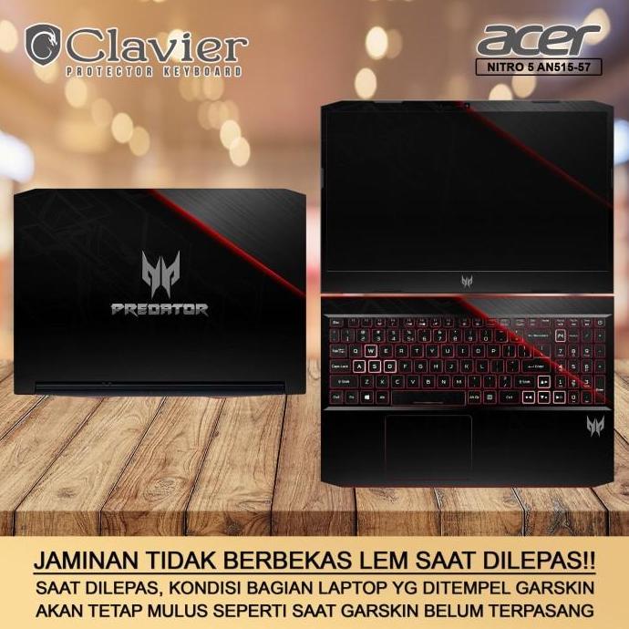 TERMURAH - Cover Garskin Laptop Acer Nitro 5 AN515-57-52BQ 5534 921P 98VC Bening