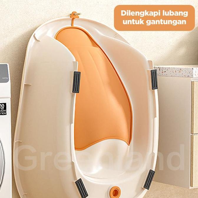 Greenland Bak Mandi Bayi JUMBO+Senderan Tempat Mandi Bayi Balita Baby Bathtub Dengan Matras HOE203