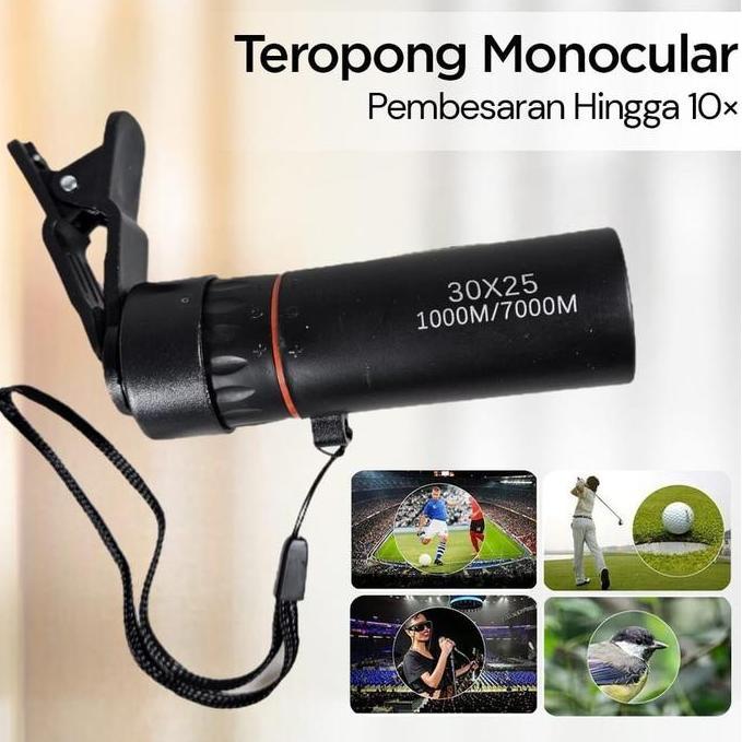 NOICHERS Teropong Monocular Zoom Telescope Compact 10X