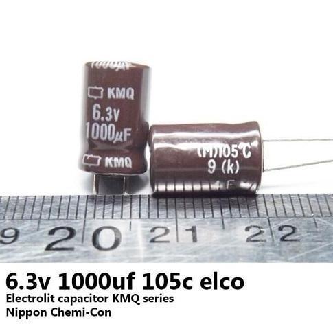 10 KAPASITOR ELCO 1.000UF/6.3V 1000 MIKRO 6.3 VOLT 1000UF 6.3V CAPACITOR ELKO 1000UF 6.3V 1000UF 6.3