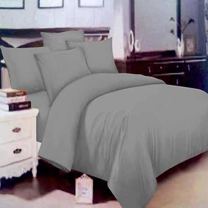 OSATQEF Rosewell Sprei T30 100x200x30 Abu-abu Small Single Microtex Disperse Halus Tidak Luntur Coco