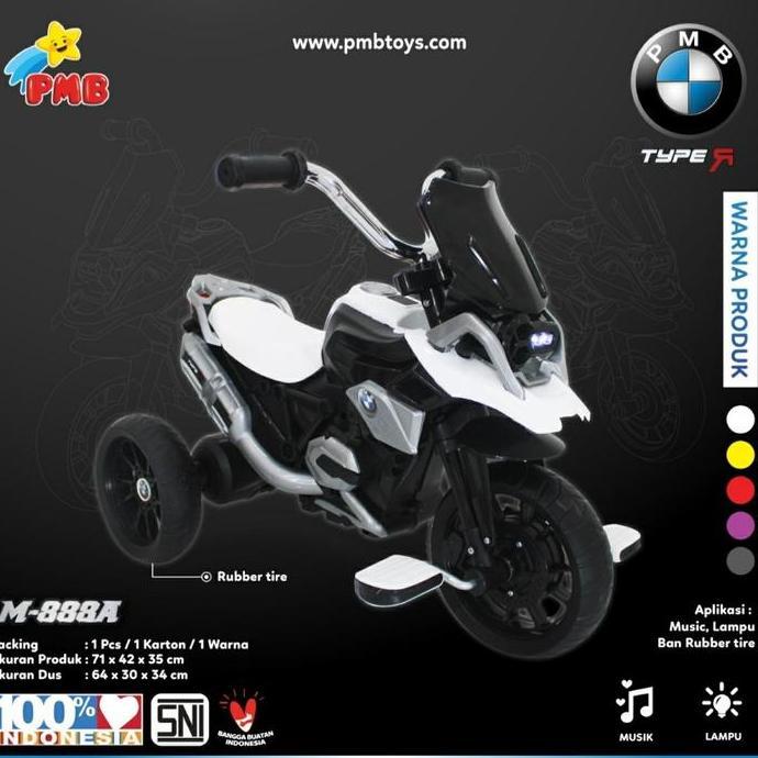 URCHILEST Mainan Anak Sepeda Motor Gowes Non Aki