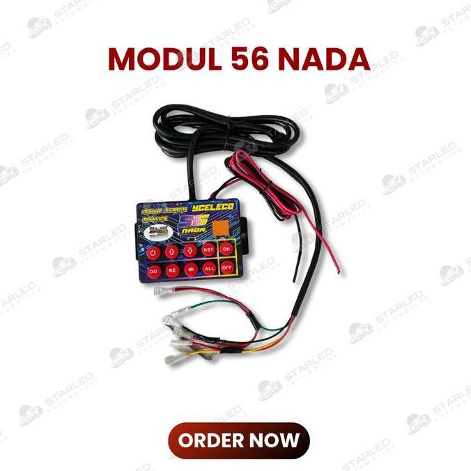 NOICHERS Modul Klakson 56 Nada Modul Klakson 3 Corong Angklung 12V sampai 24V Universal Modul Mobil 