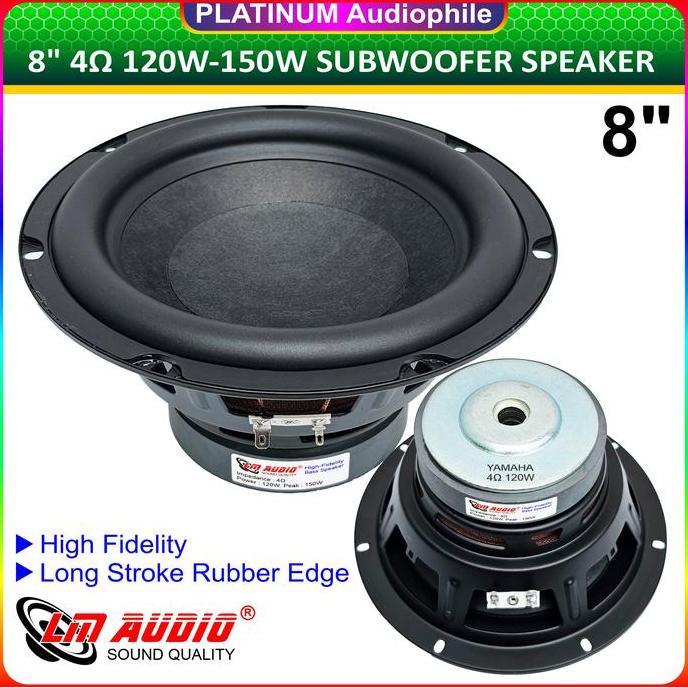 ESOKUIKI Speaker 8 inch Subwoofer 150W 4 ohm 8" Hifi Woofer Speker LM-8018