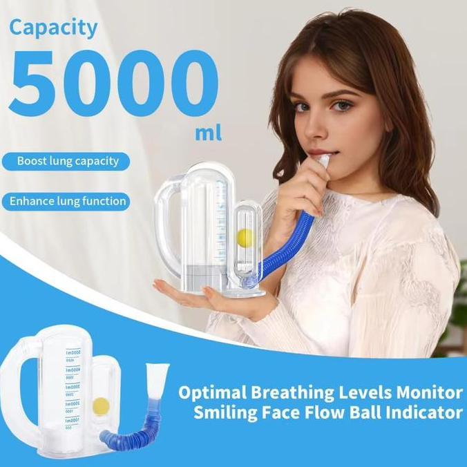 NOICHERS Alat Latihan Pernapasan Incentive Spirometer 5000ml