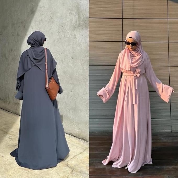 Laila abaya best seller | abaya 1 set inner outer pasmina LC