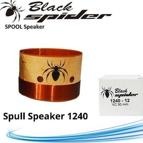 SPULL / VOICE COIL / SPOOL SPEAKER 12 INCH BLACK SPIDER BS-1240-12 HITAM