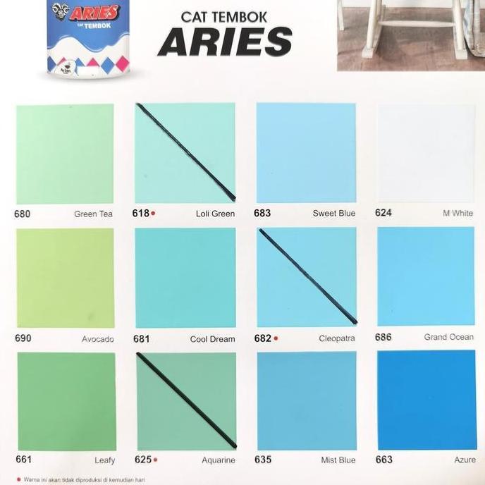 Attrezzo- Avian Aries Avitex Cat Tembok Plafon Triplek Warna Pail Pel 20Kg Murah Super White Putih B