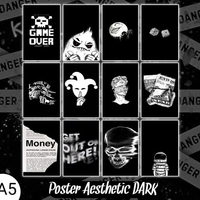 TERLARIS POSTER VINTAGE HITAM PUTIH / POSTER AESTHETIC HITAM PUTIH / POSTER A5