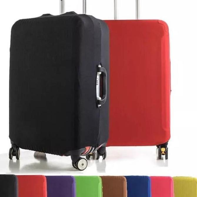 CLEARANCE SALE - Mediatech Sarung Koper Pelindung Koper Warna Polos Luggage Cover 481001 Fleksibel d