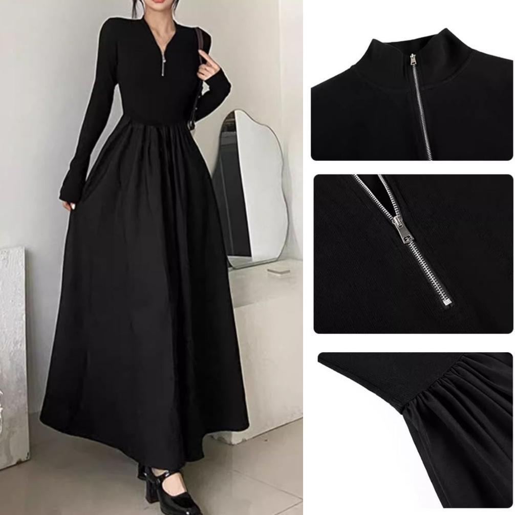 Termurah / Hot Sale Korean Style Vintage Maxi Dress/Dress Muslim New Collection Fashion Long Dress T