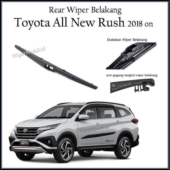 BEST DEAL SET WIPER FRAMELESS KACA MOBIL TOYOTA ALL NEW RUSH 2018 2019 2020 2021 