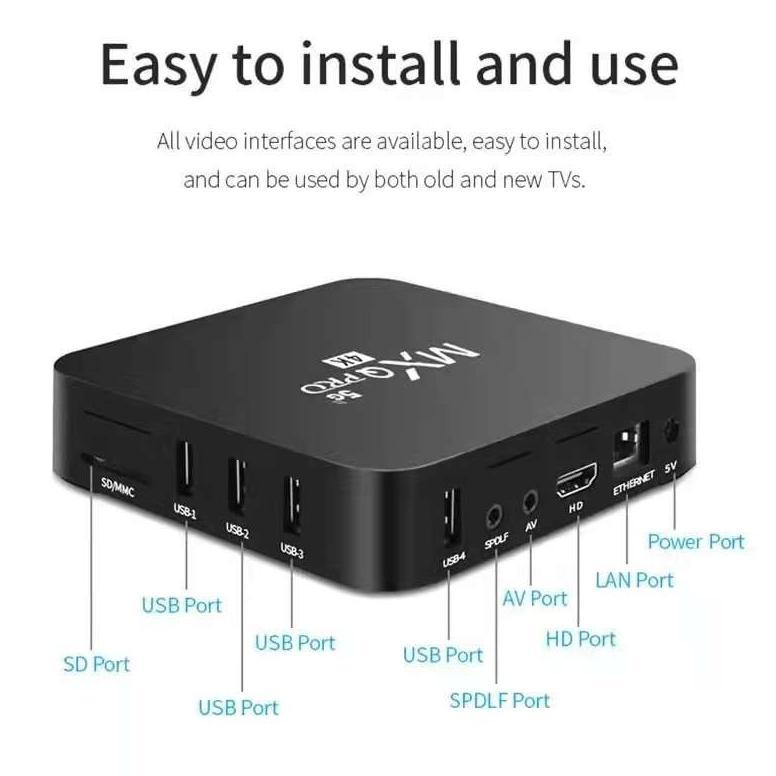 NEW DEALS Android Box 4K TV Box 16gb Ram 512gb Rom TV BOX 2.4G Wifi Smart Tv Box Unlock Tv Box