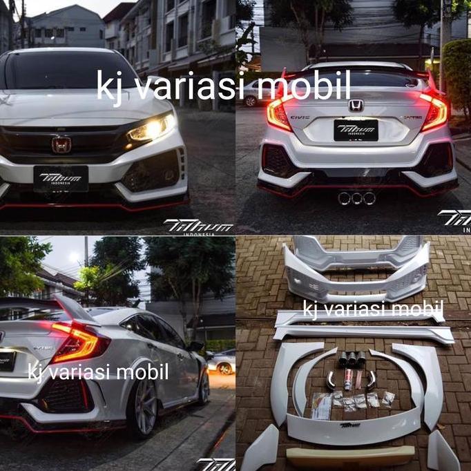 BODY KIT HONDA CIVIC TURBO TITHUM HB TYPE R MODE PLASTIK ABS THAI ORIGINAL DAN TERPERCAYA