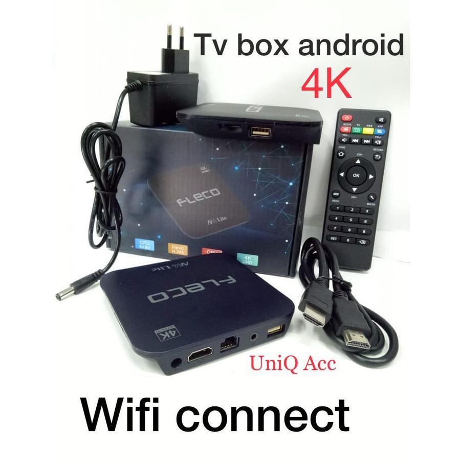 BESTPROMO STB TV Box Android Fleco 4K UHD Ram 2GB Rom 16GB