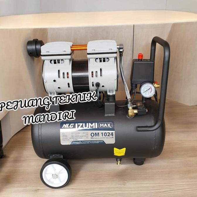 Kirimkirim- Mesin Kompresor Angin Oilless Izumi Max Om 1024 1Hp / Izumi Om1024 24L